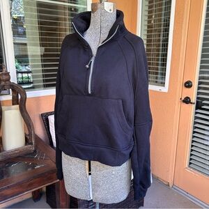 Better Together Black Oversized Sweatshirt 3/4 Zip S High Neck Y2K Small Women’s